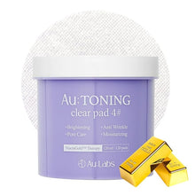 Load image into Gallery viewer, Aulabs Gold Trouble Facial Toner Pads with Tea Tree & Lactobacillus - Soothing, Acne Control, Vegan Face Gauze, 120 Pads, pH-Balanced, Hydrating