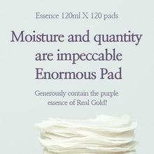 Load image into Gallery viewer, Aulabs Gold Trouble Facial Toner Pads with Tea Tree & Lactobacillus - Soothing, Acne Control, Vegan Face Gauze, 120 Pads, pH-Balanced, Hydrating